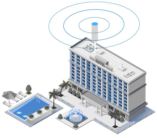 Reliable seamless high-bandwidth connectivity solutions for hotels, event venues and hospitality