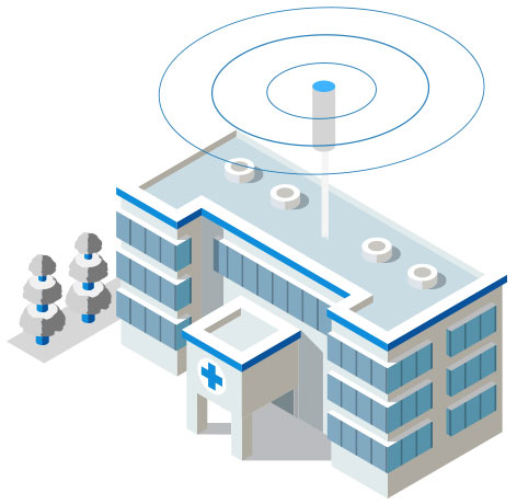 Reliable seamless high-bandwidth connectivity solutions for hospitals and healthcare facilities