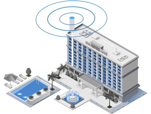 In-Building seamless cell phone and public safety connectivity solutions for hotels and events using distributed antenna systems
